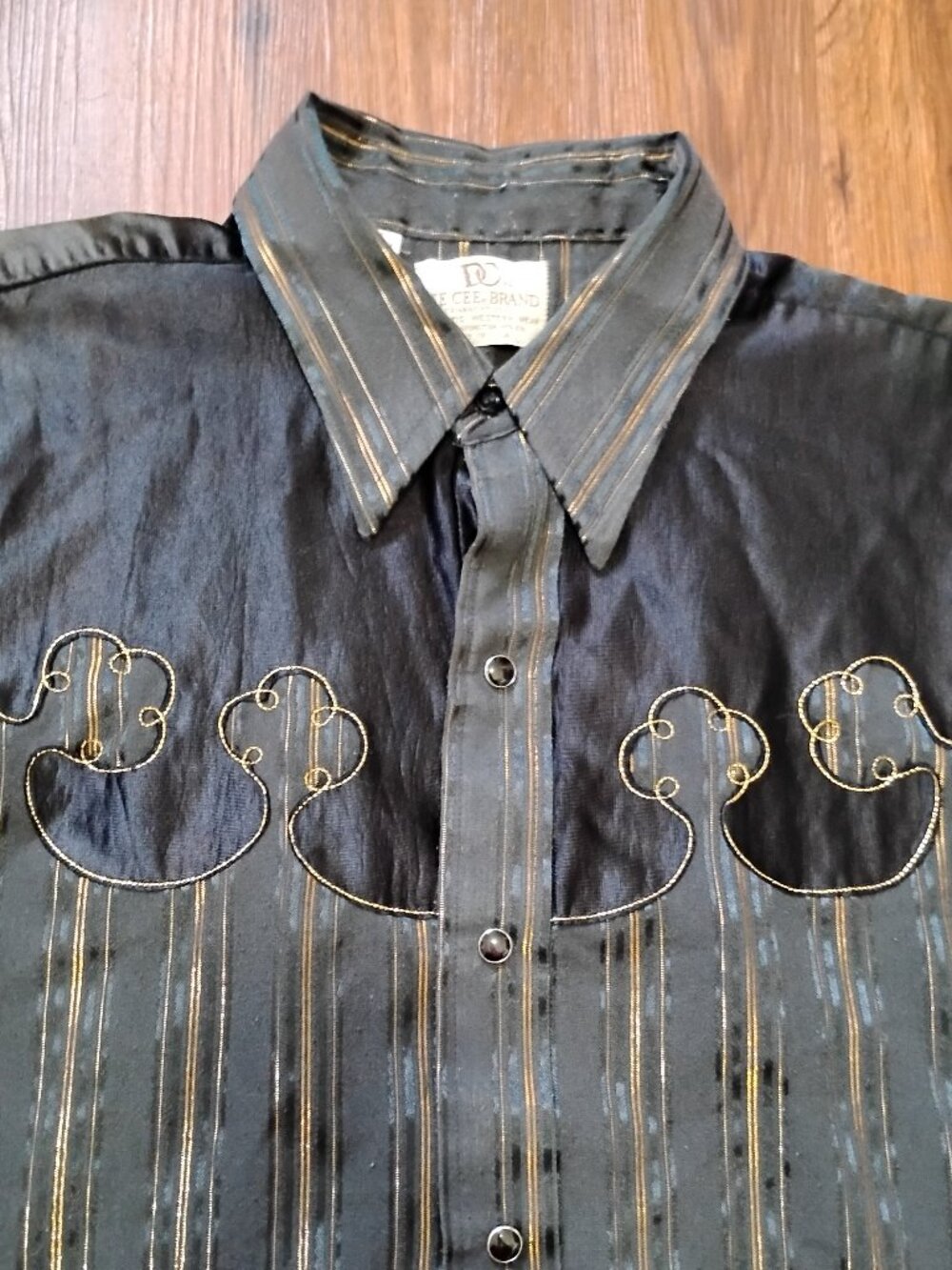 Vintage Dee Cee Brand Western Pearl Snap Shirt Polyester